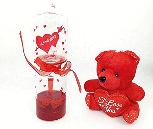 Love Meter with Teddy Bear Gift Set