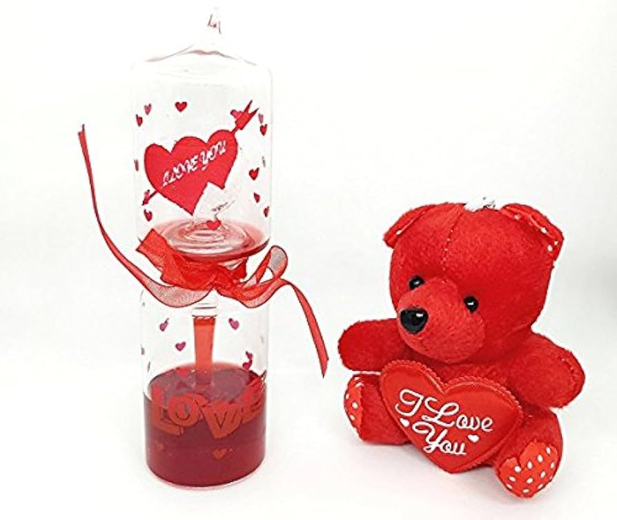 Love Meter with Teddy Bear Gift Set