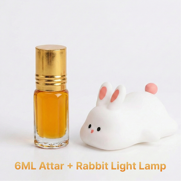 6ML Attar + Rabbit Light Lamp Combo