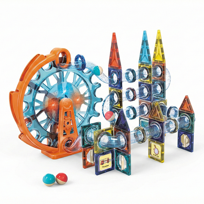Magnetic Pipeline Building Blocks – 109 PCS | DIY Creative Construction Toy for Kids (3+)