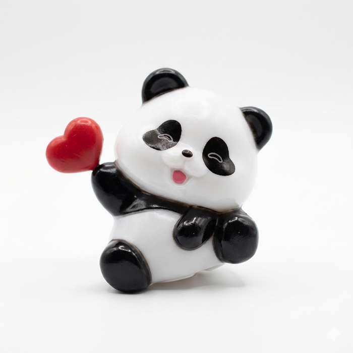 Cute Panda with Heart LED Night Lamp