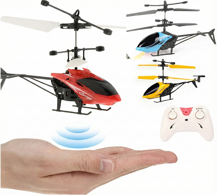 RC Helicopter with Hand Gravity Sensor