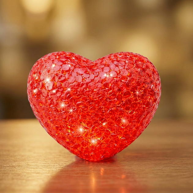 Romantic Red Heart LED Light Gift