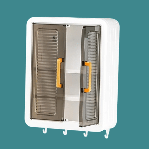 Plastic Wall Mounted Storage Cabinet for Kitchen & Bathroom