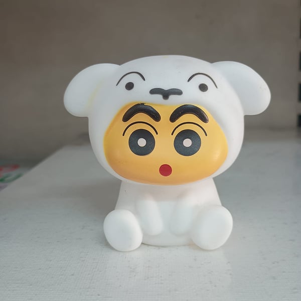 Shin-chan in White Puppy Onesie Night Light