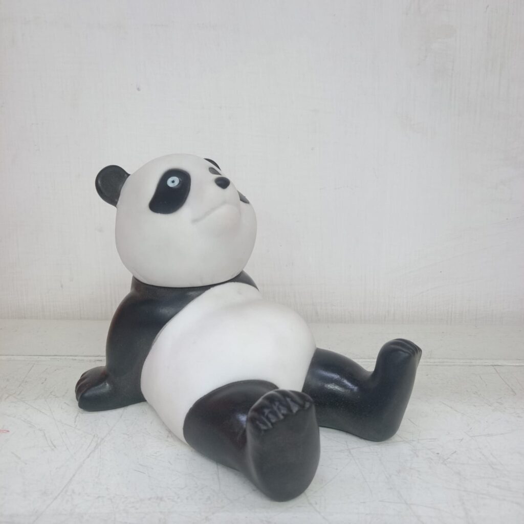 Panda “Zen Lounge” Collectible Figurine Mobile Stand