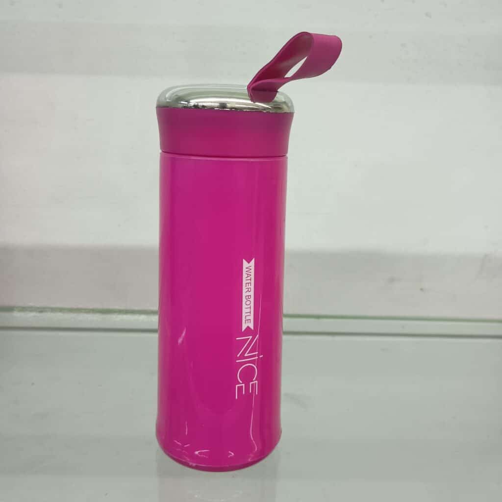 “Nice” Sleek Portable Water Bottle with Carrying Loop