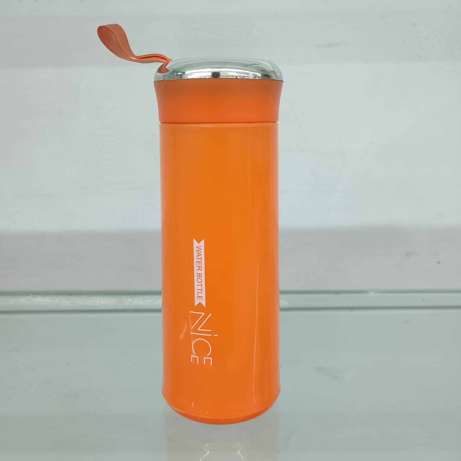 “Nice” Sleek Portable Water Bottle with Carrying Loop