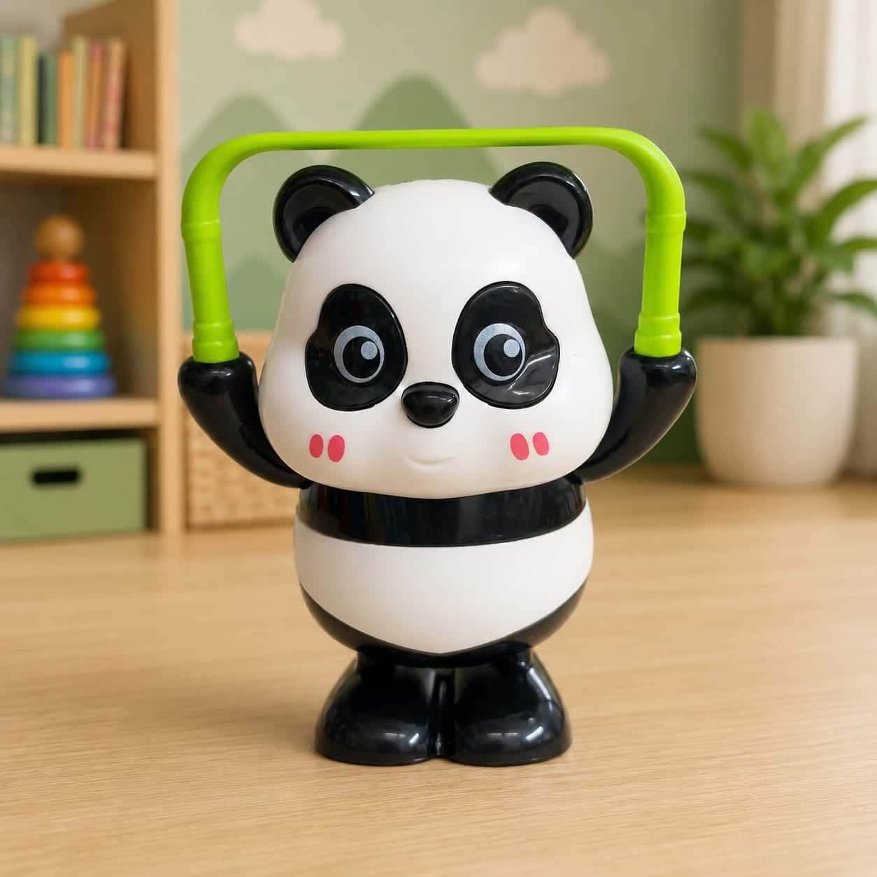 Cute Dancing Panda Toy with Skipping Rope