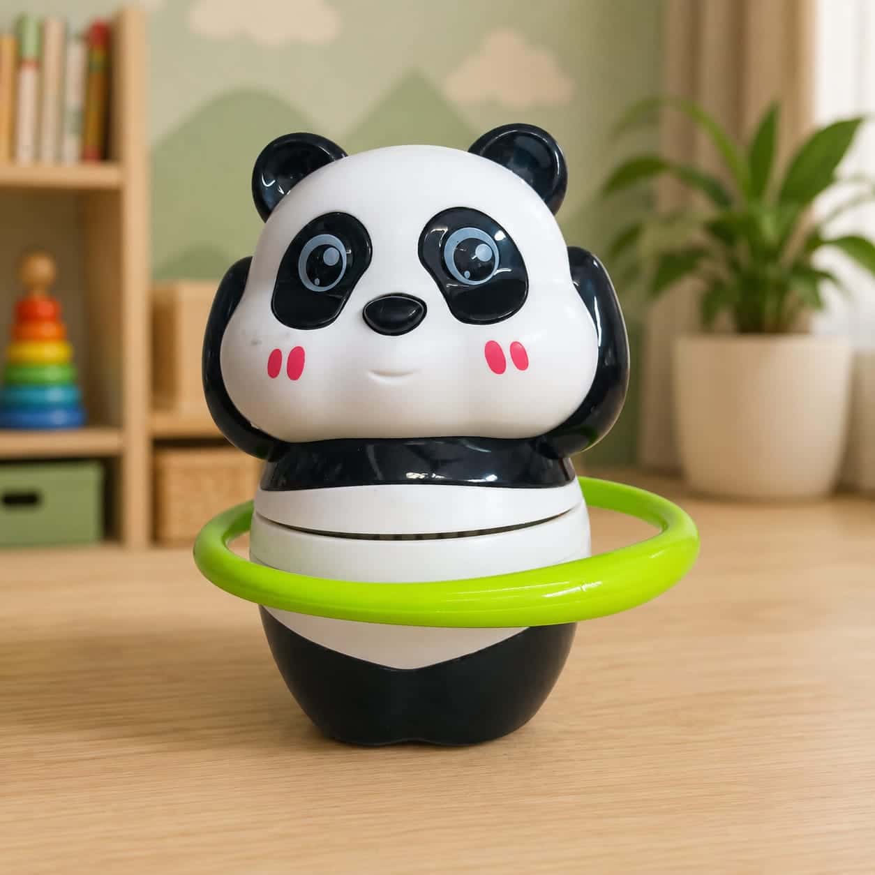 Cute Hula Hoop Dancing Panda Toy