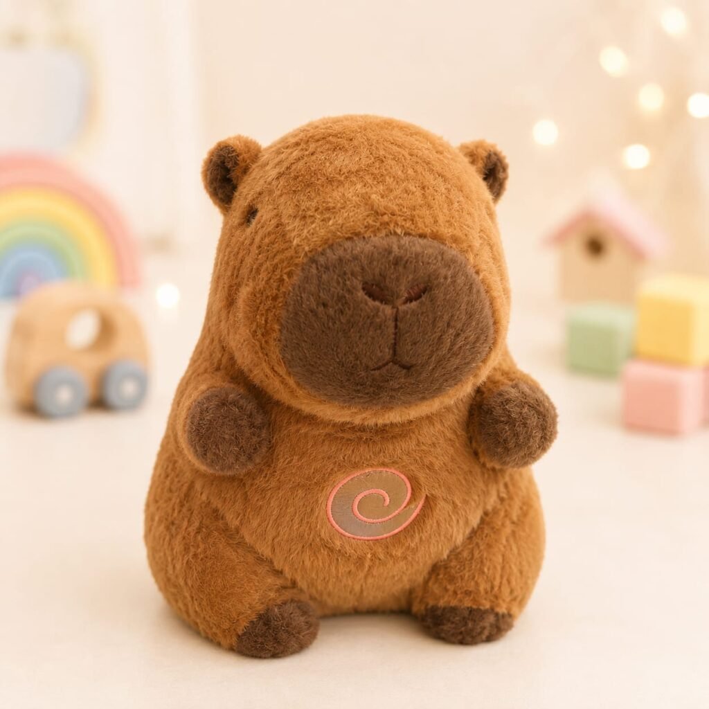 Plush Breathing Capybara Toy with Soothing Rhythmic Motion