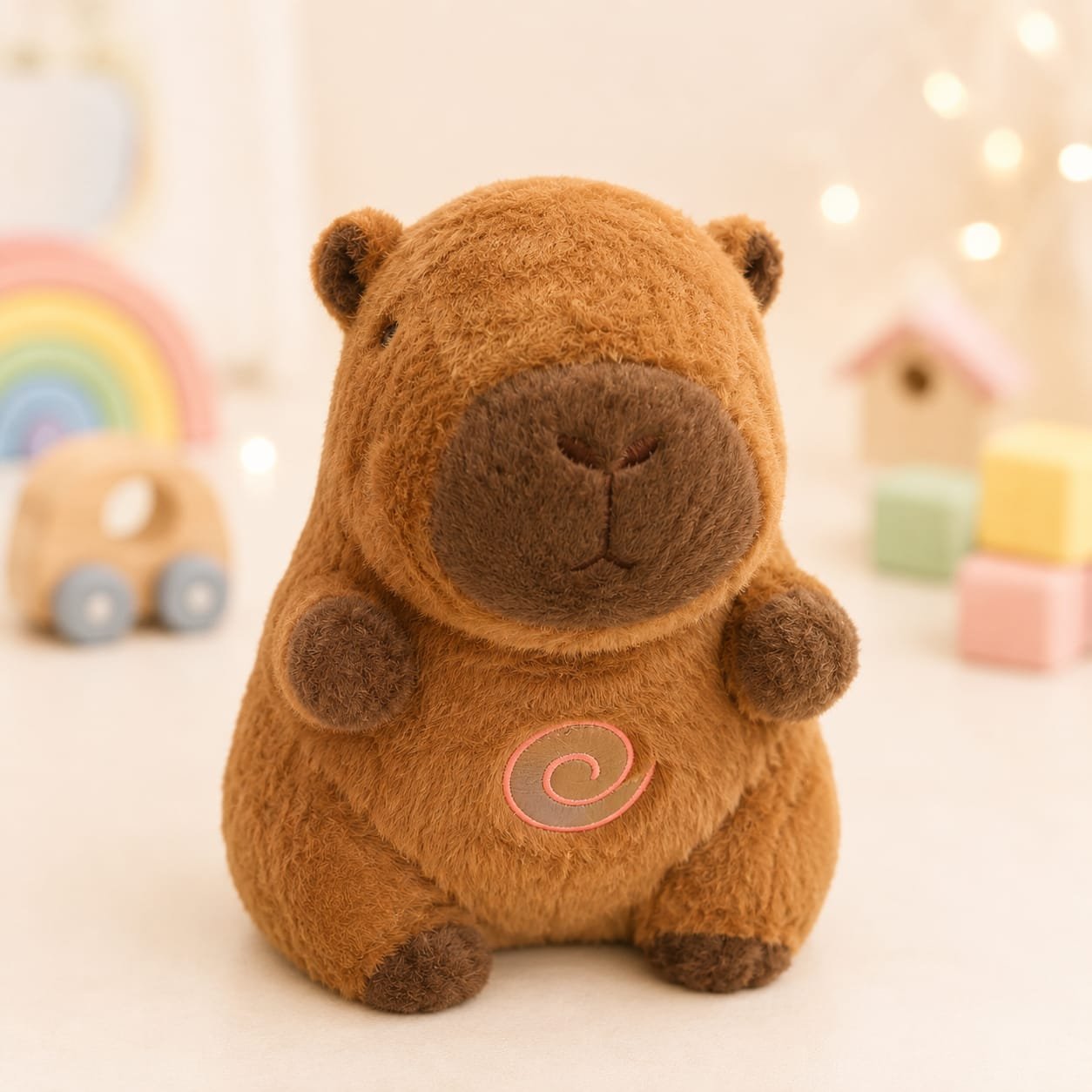 Plush Breathing Capybara Toy with Soothing Rhythmic Motion